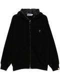 A BATHING APE® logo-plaque hoodie