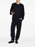 Giorgio Armani blouson jacket regular fit in washed cupro-blend pique